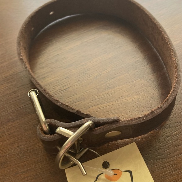 NWT Dogs My Love Brown Leather Tooled Adjustable Collar - Picture 10 of 12